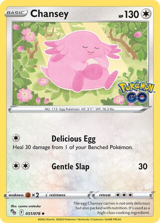 Chansey 51/88 from Pokémon GO