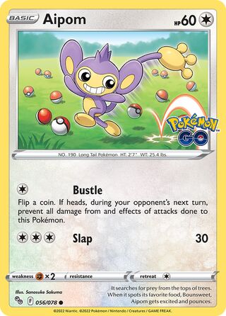 Aipom 56/88 from Pokémon GO
