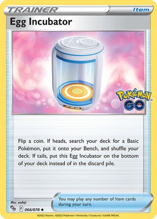 Egg Incubator 66/88 from Pokémon GO
