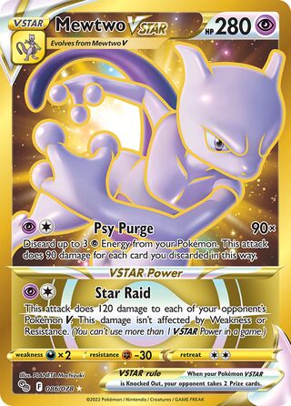 Mewtwo VSTAR 86/88 from Pokémon GO