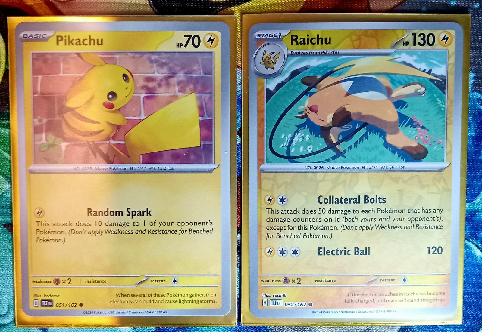Mini pack 1x pikachu 1x reverse raichu ingles