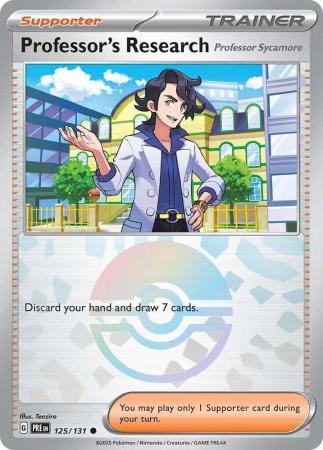 Professor's Research (Professor Sycamore) - 125/131 - Pokeball Reverse Holo - Español