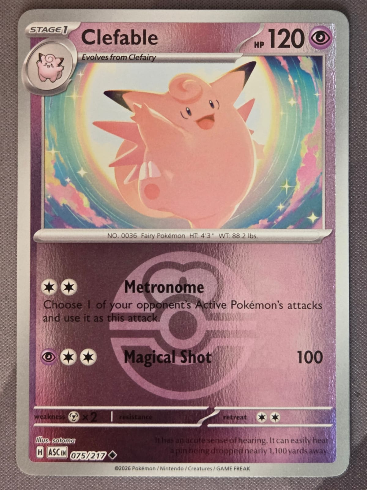 Clefable (Love Ball pattern)