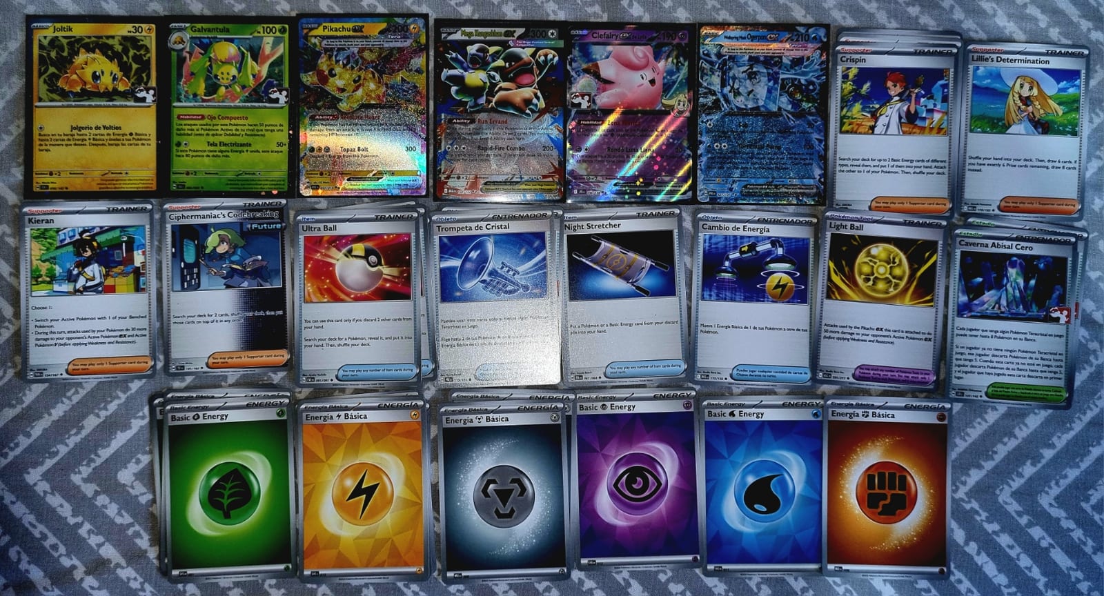 Base Deck / Mazo Pikachu ex Tera Box