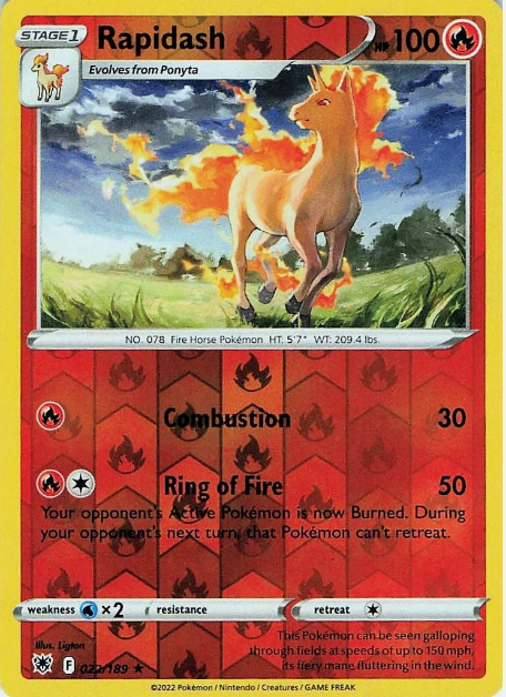 Rapidash #22 Pokemon Astral Radiance