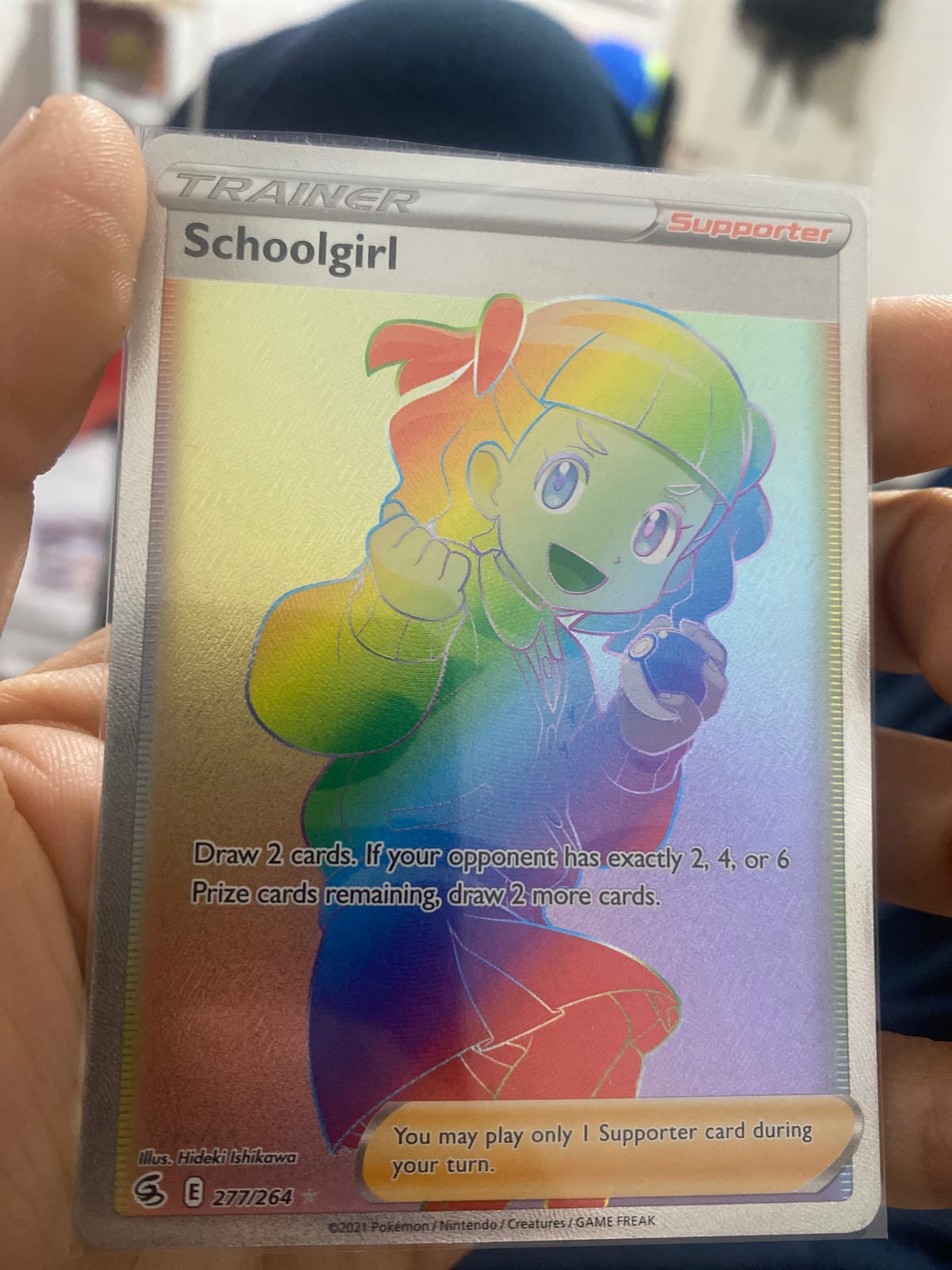 rainbow schoolgirl pokemon card price Mew V 251/264 Pokmon from Fusion Strike for sale at best Card Number / Rarity The Cards Of Pokmon TCG: