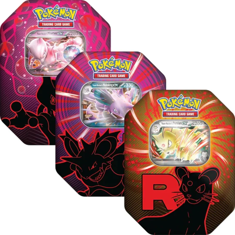 Destined Rivals Team Rocket Tin x3 (diseños diferentes)
