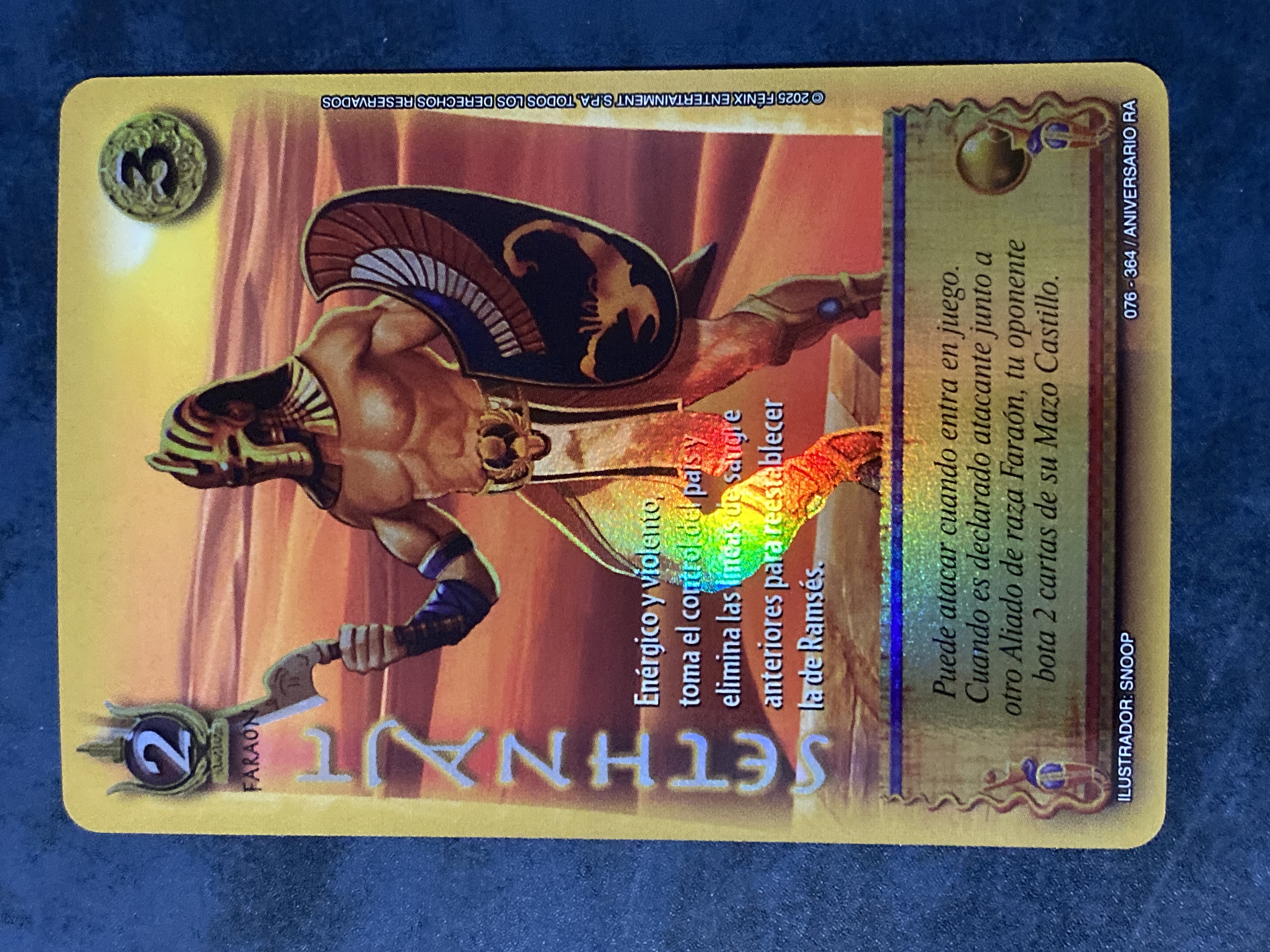 Sethnajt, Dominios de Ra Aniversario, 076/364