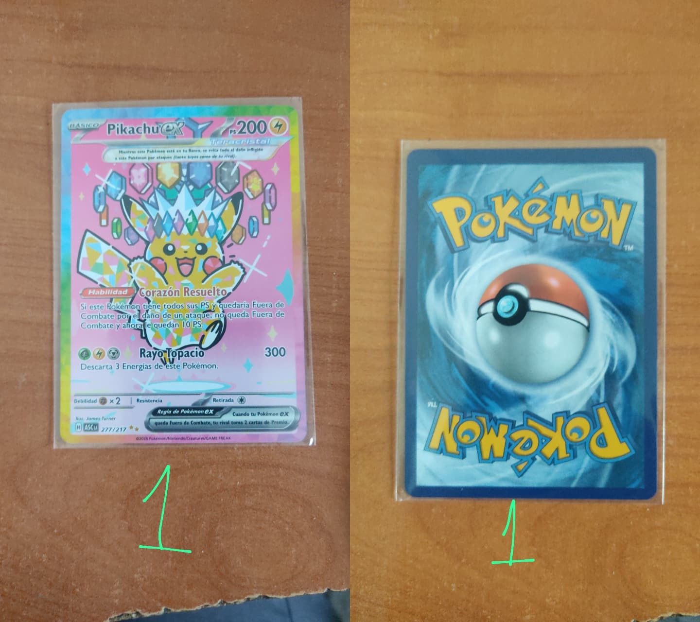 Pikachu ex - 277/217 - TCGmatch Chile