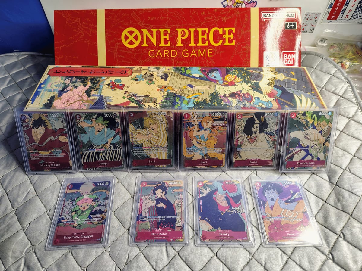 One Piece TCG – English 1st Anniversary Set (Usado, Excelente condición)