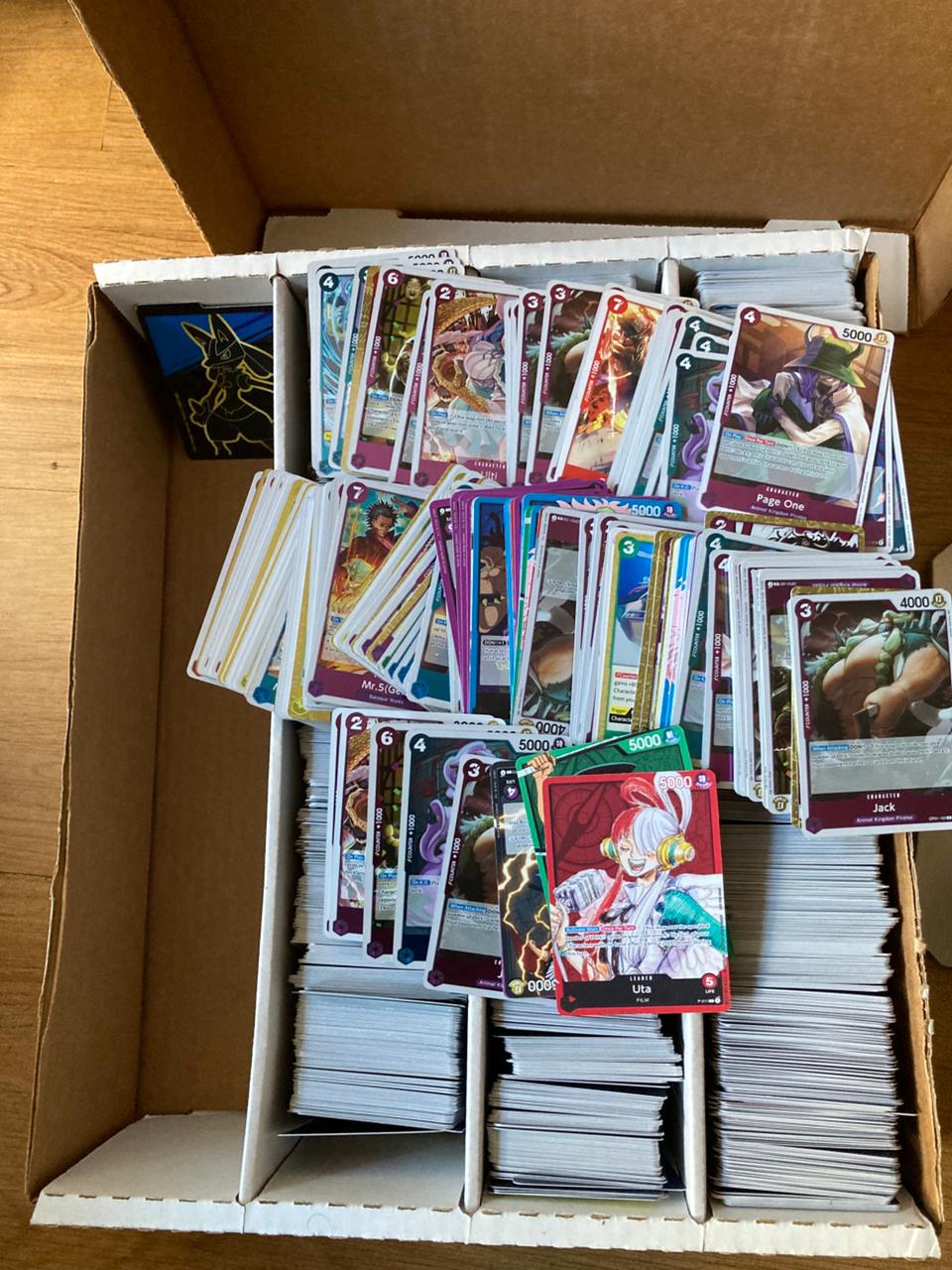 Lote cartas One Piece OP01, OP02, OP03, OP04