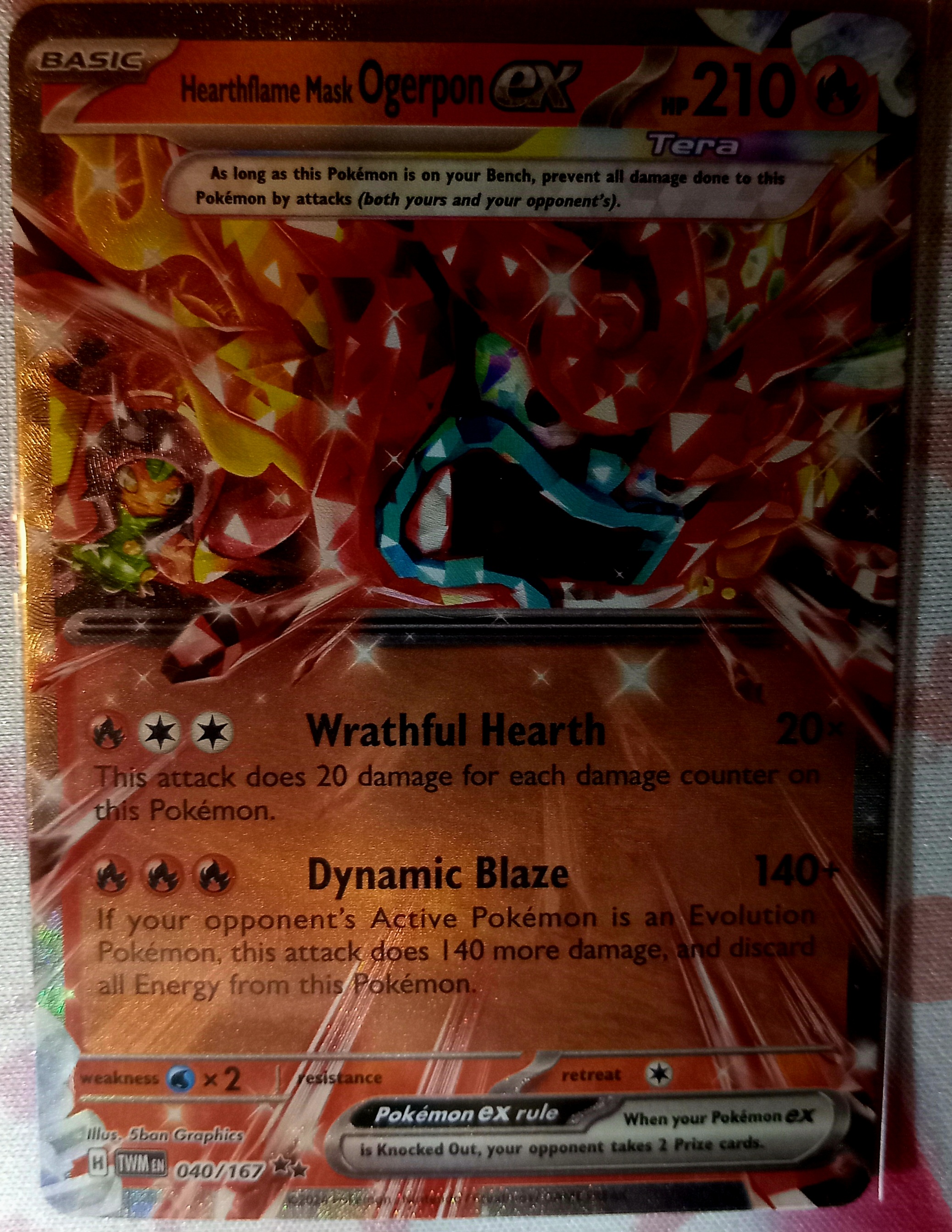 Hearthflame Mask Ogerpon ex - 040/167 - TCGmatch Chile