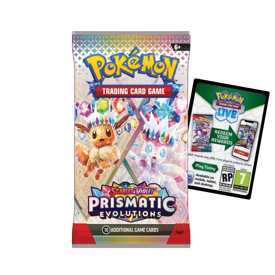 Codigos Prismatic Evolutions TCG Live 100 sobres online