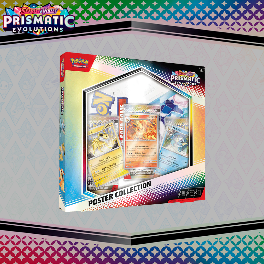 Scarlet & Violet Prismatic Evolutions – Poster Collection Inglés