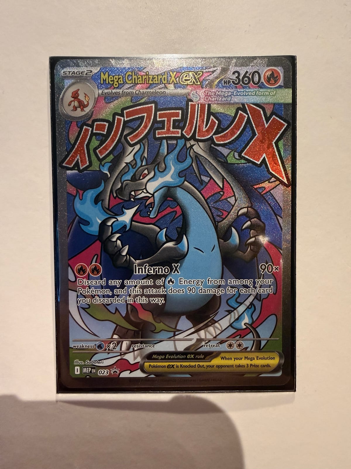 Mega Charizard X EX - Full Art - INGLÉS - Near Mint