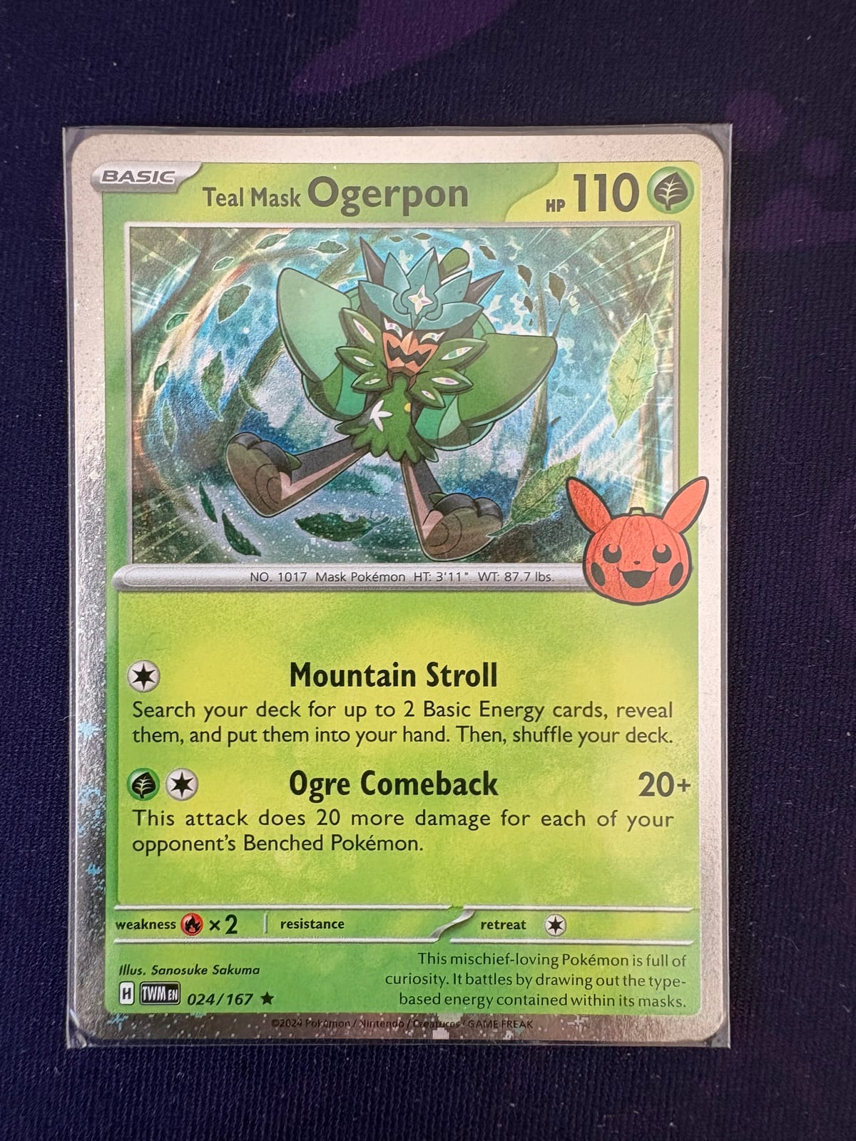 024/167 Teal Mask Ogerpon Cosmo Holi Fart Swirl