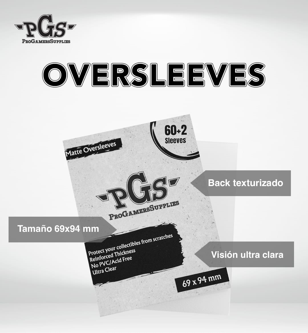 Protector Pgs Oversleeves Tamaño Standard Premium Pgs Oversleeves