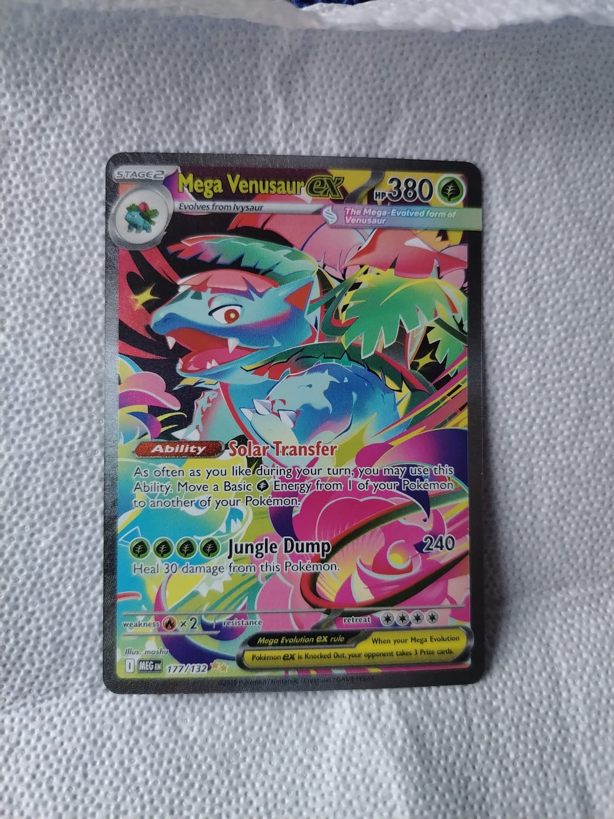 Mega Venusaur EX full art holo