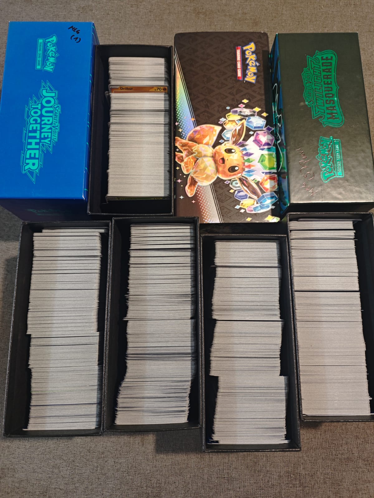 Lote 4000 cartas Pokemon comunes Ingles