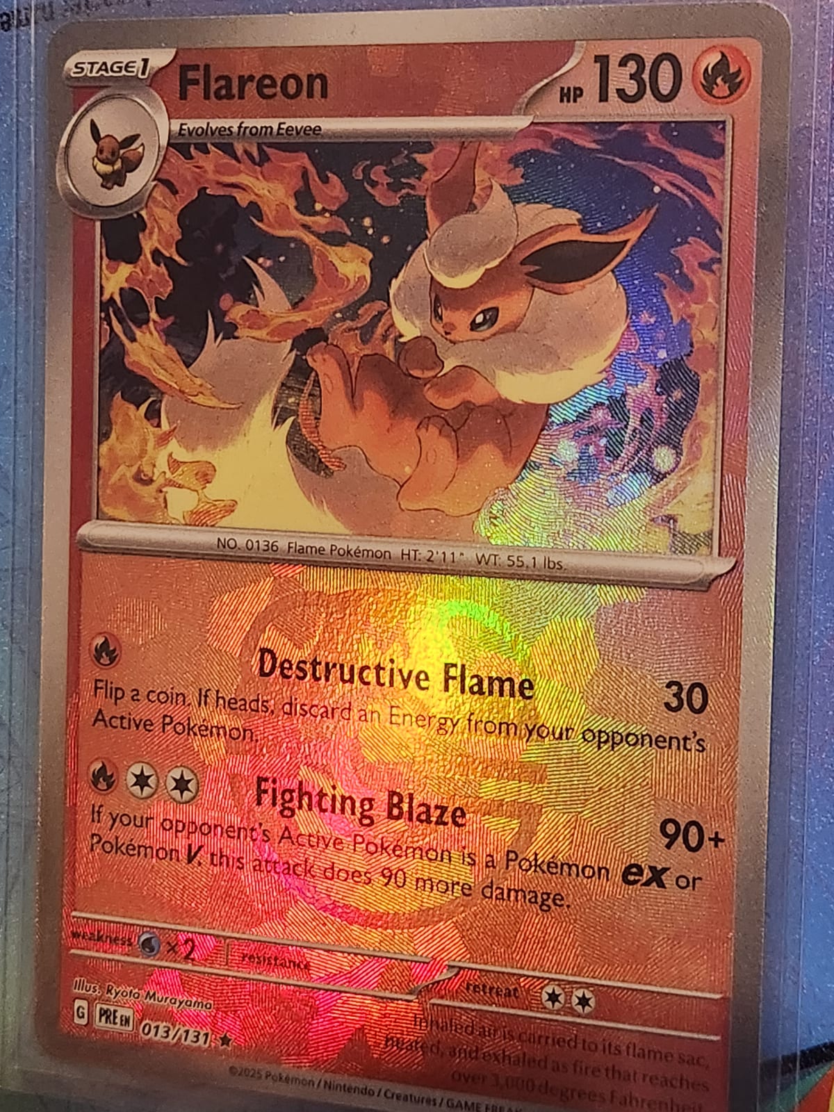 Flareon - 013/131 (Master Ball Pattern) ingles