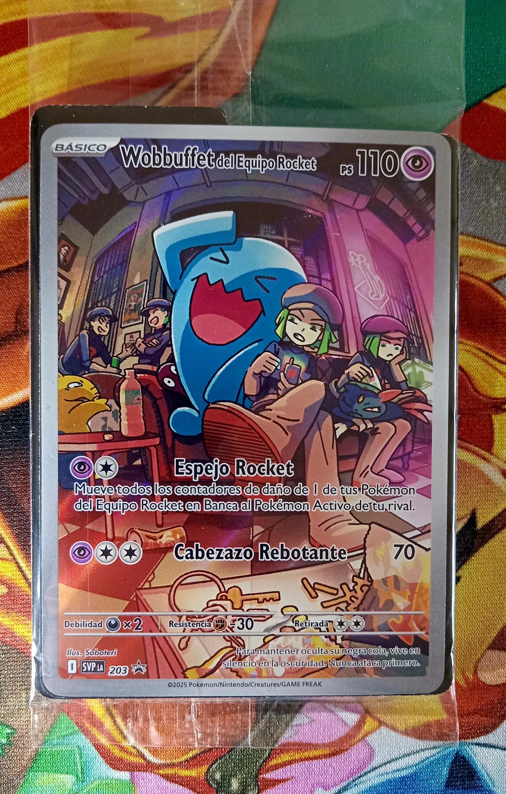 Wobbuffet black star promo team rocket español