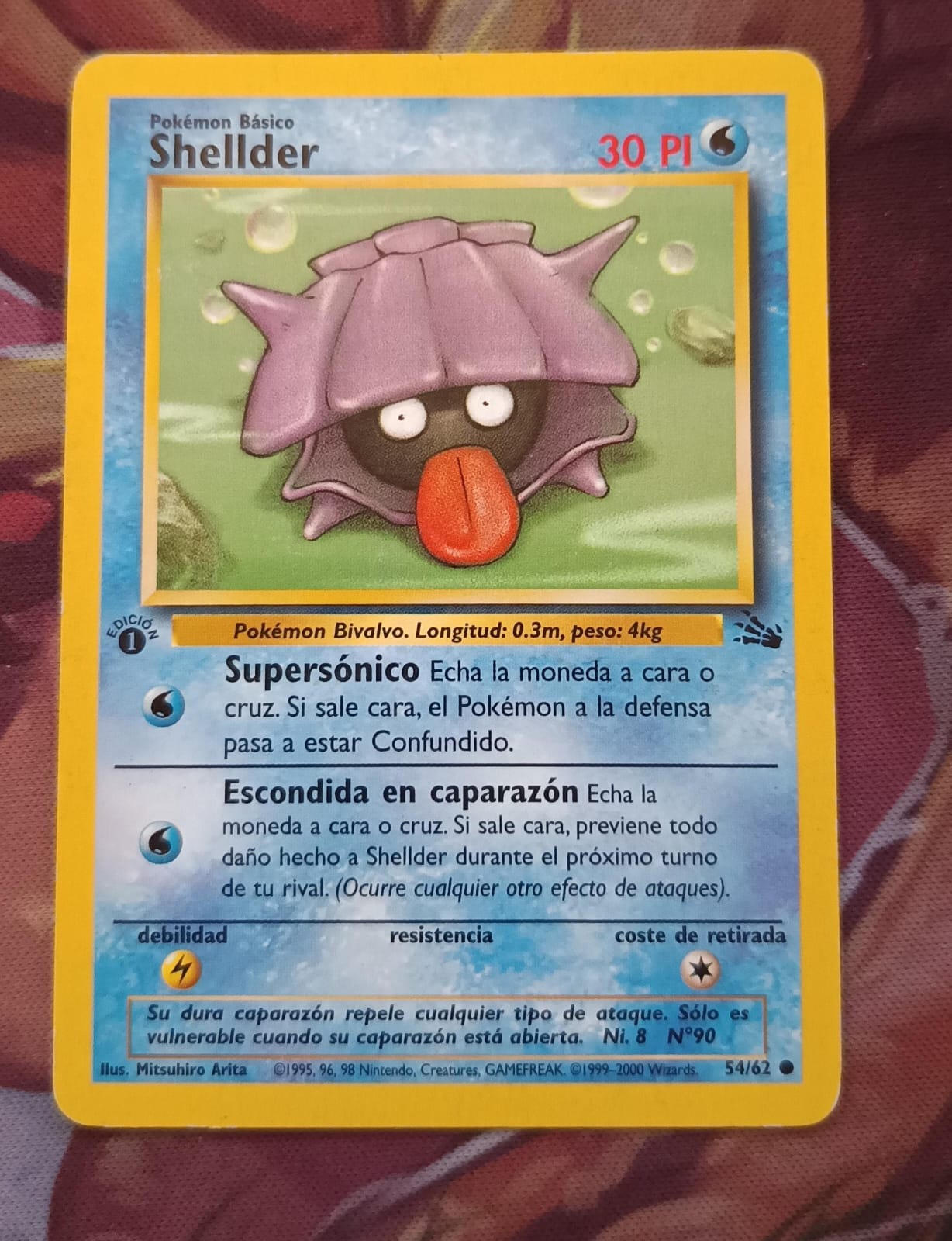 1995 shellder pokemon card value (54/62) [Fossil 1st Edition] (Any other effects of attacks still happen.) Weakness Lightning ×2 Retreat Cost Shellder Cards | Dex -