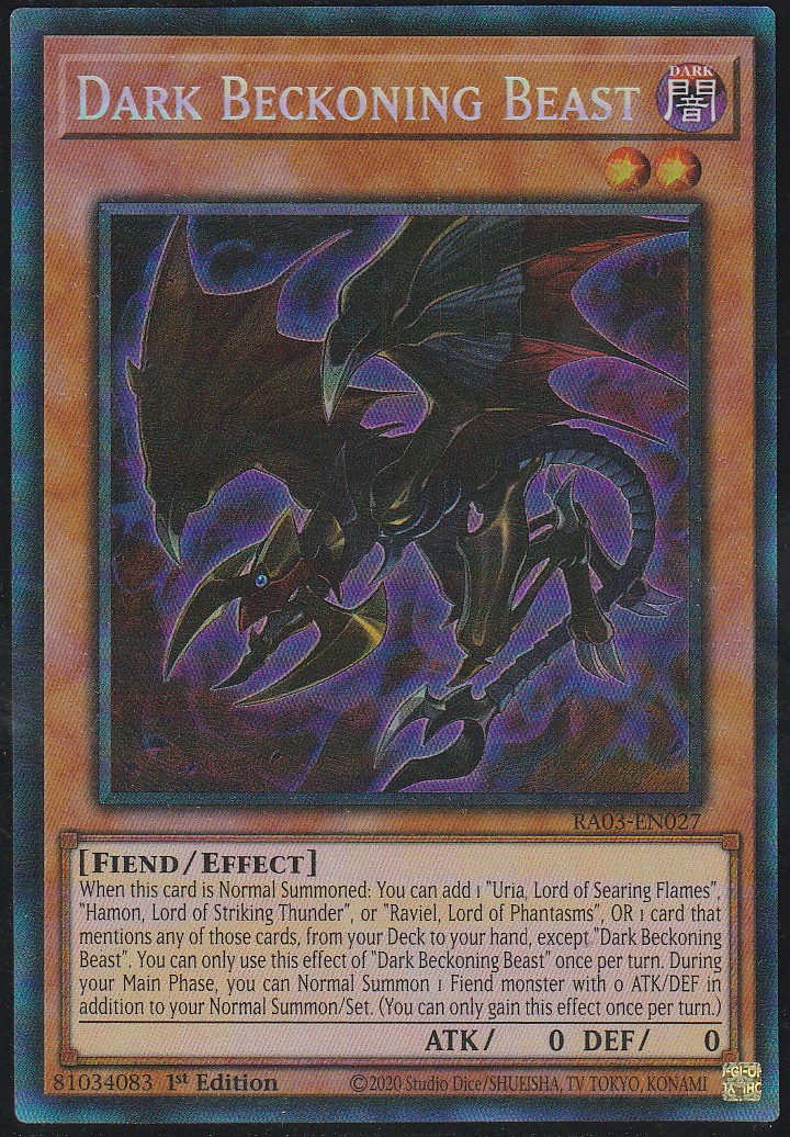 Dark Beckoning Beast (PCR) (RA03-EN027)
