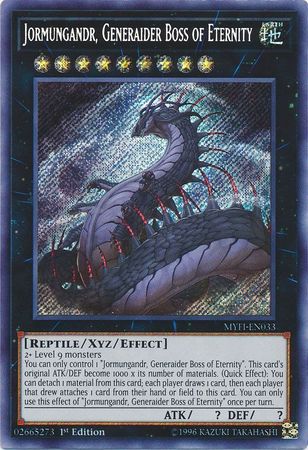 Jormungandr, Generaider Boss of Eternity - MYFI-EN033 - Secret Rare 1st Edition
