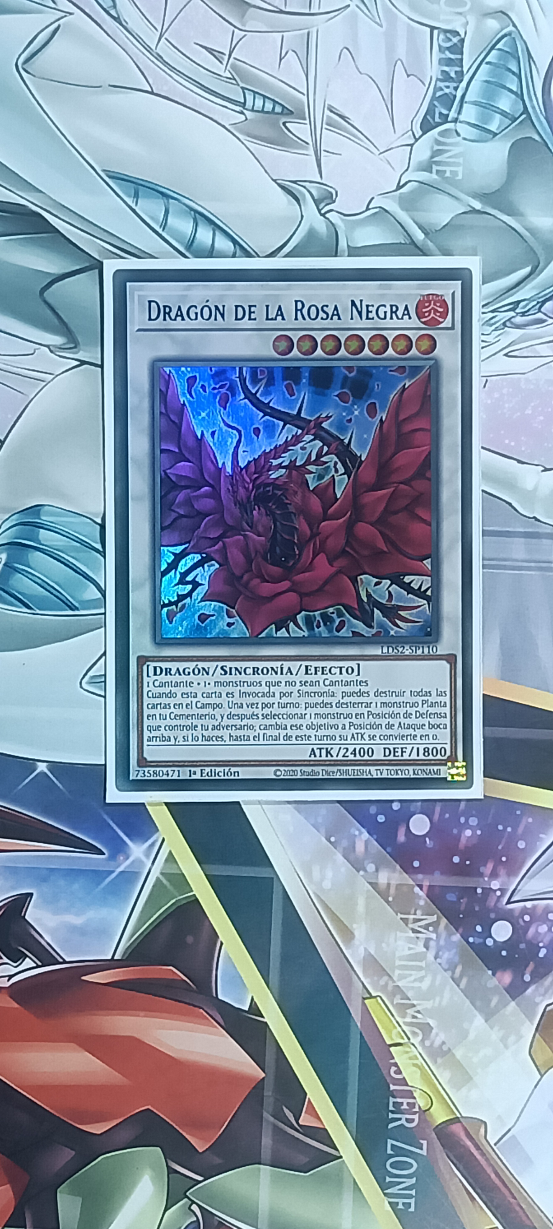 Dragón de la Rosa Negra (AZUL) - LDS2-SP110 - ULTRA RARO1ST EDITION