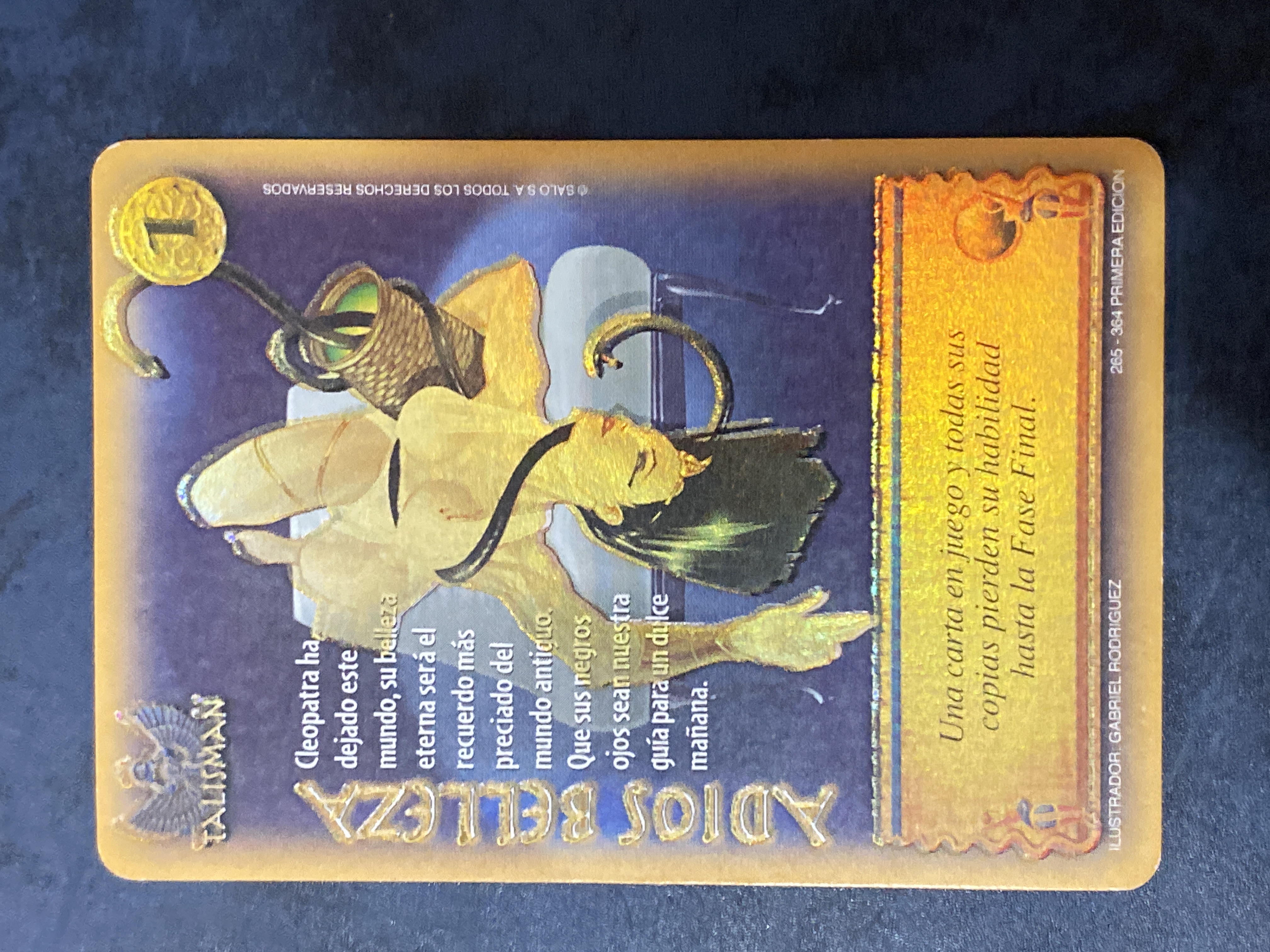 265/364 Adiós Belleza - Mitos Y Leyendas - Encrucijada - Primera Edición 