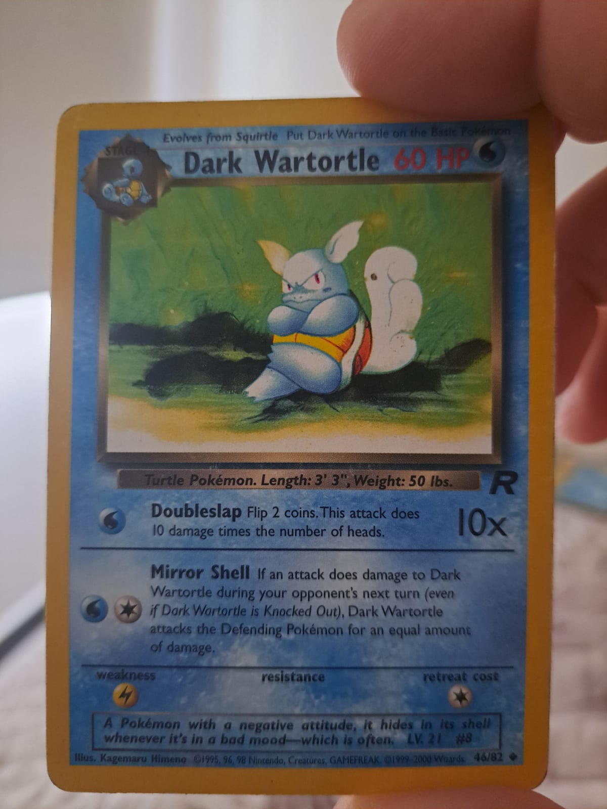 1995 dark wartortle pokemon card value 46/82 Uncommon Card Type New vintage singles available at