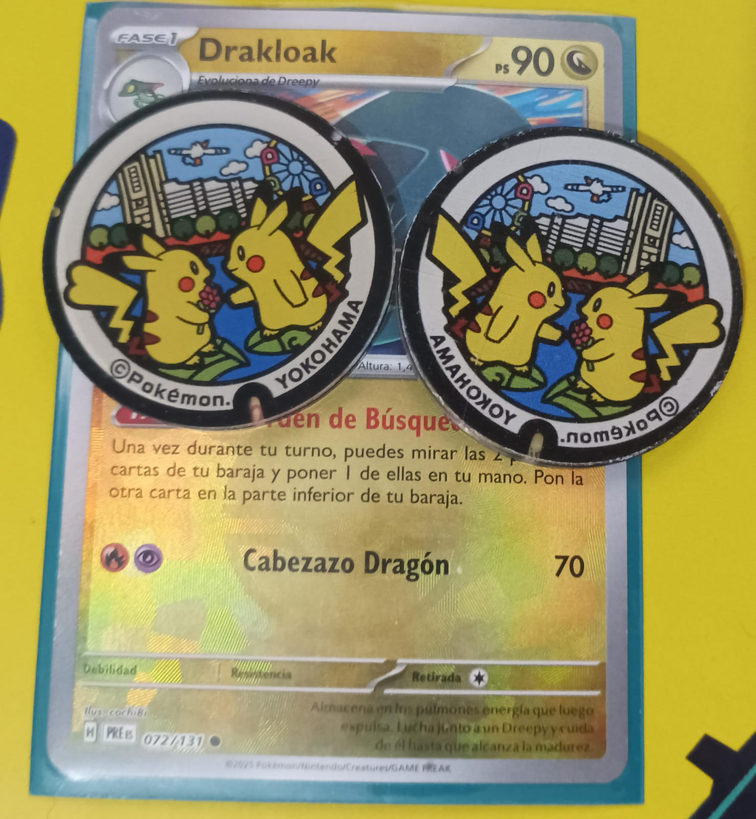 Pareja de pikachu - Marcador de habilidad acrílico