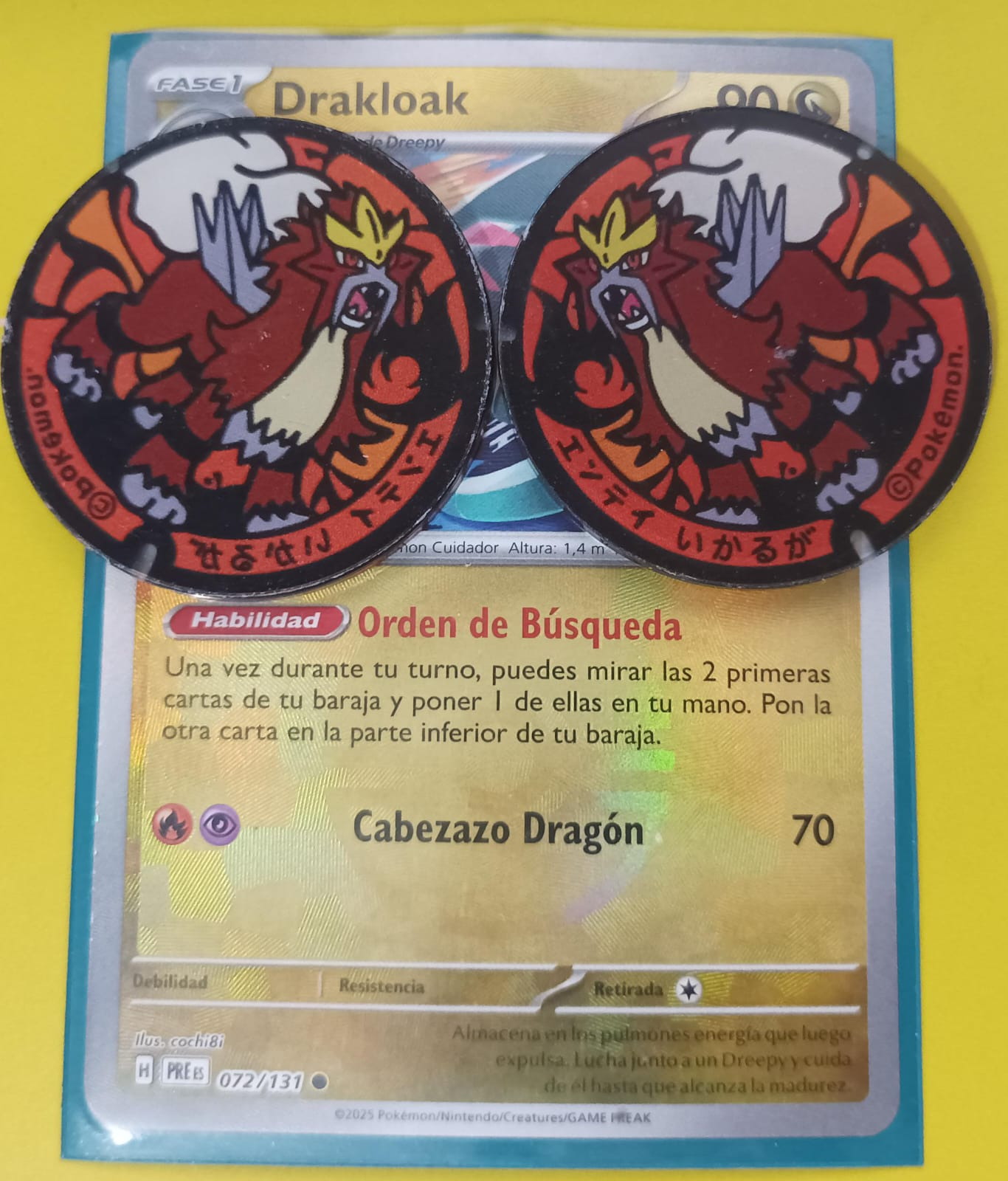 Entei - Marcador de habilidad acrílico