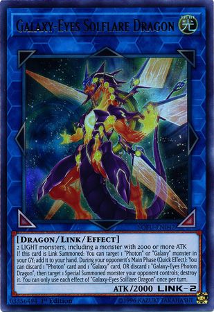 Galaxy-Eyes Solflare Dragon - SOFU-EN042 - Ultra Rare 1st Edition