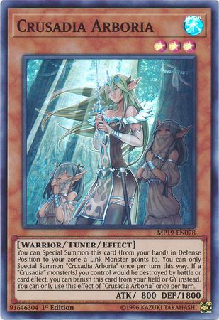 Crusadia Arboria - MP19-EN078 - Super Rare 1st Edition