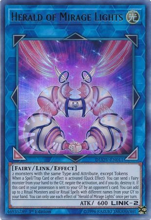 DUOV-EN011 - Herald of Mirage Lights - Ultra Rare 1st Edition