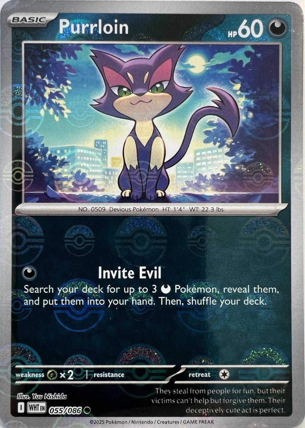 Purrloin (Poke Ball Pattern) - Español