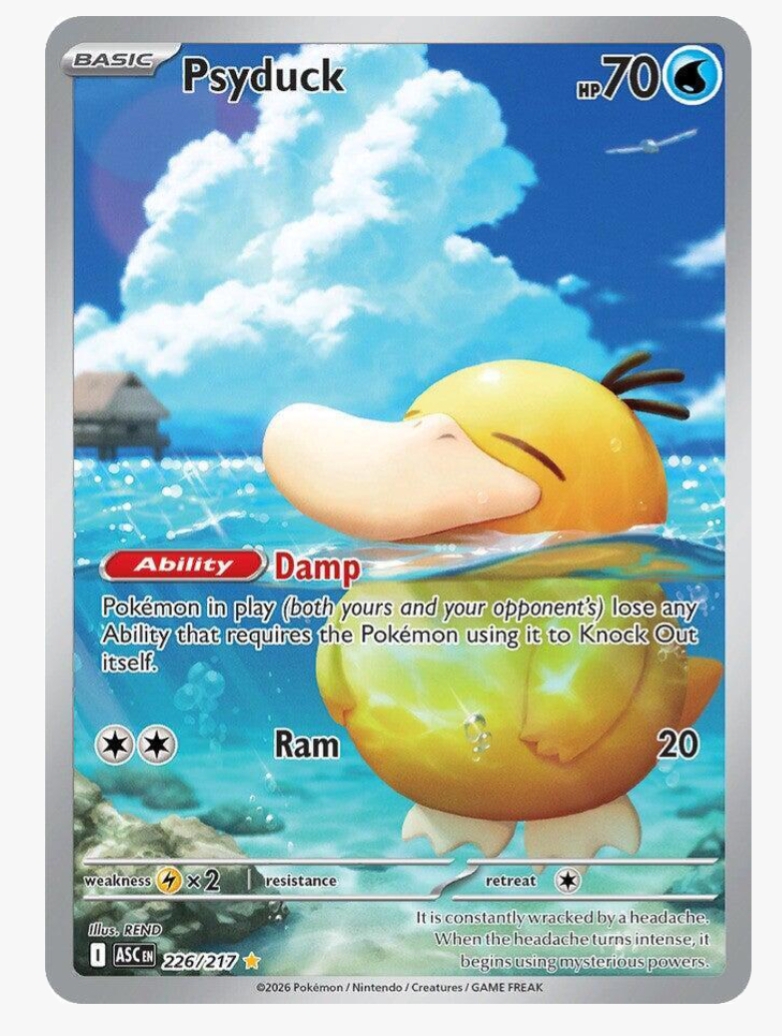 Psyduck PSA aprox 10 oh 9