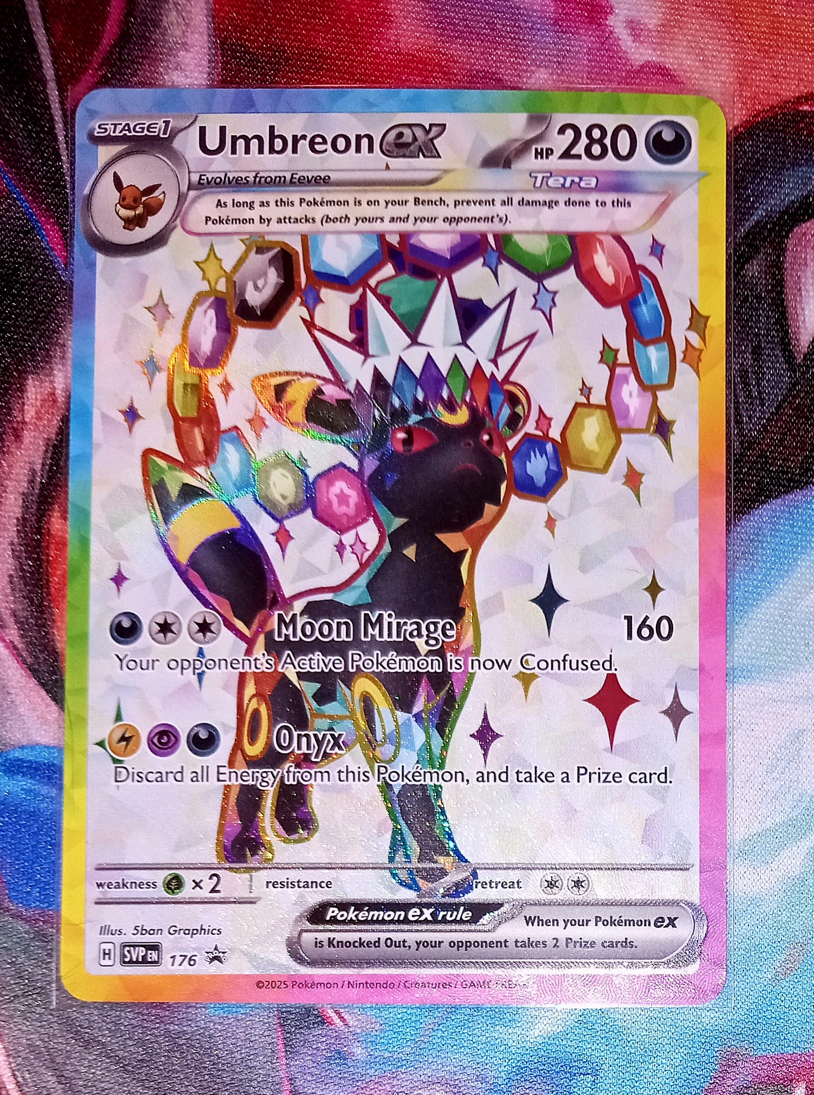 Umbreon ex full art black star promo ingles