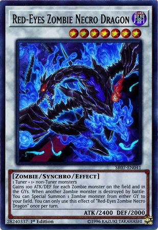 Red-Eyes Zombie Necro Dragon - SR07-EN041 - Ultra Rare 1st Edition