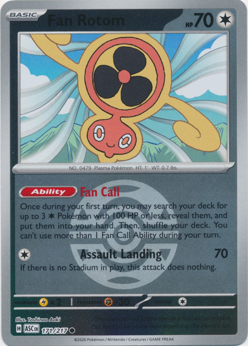Fan Rotom - 171/217 - (Ball Foil)
