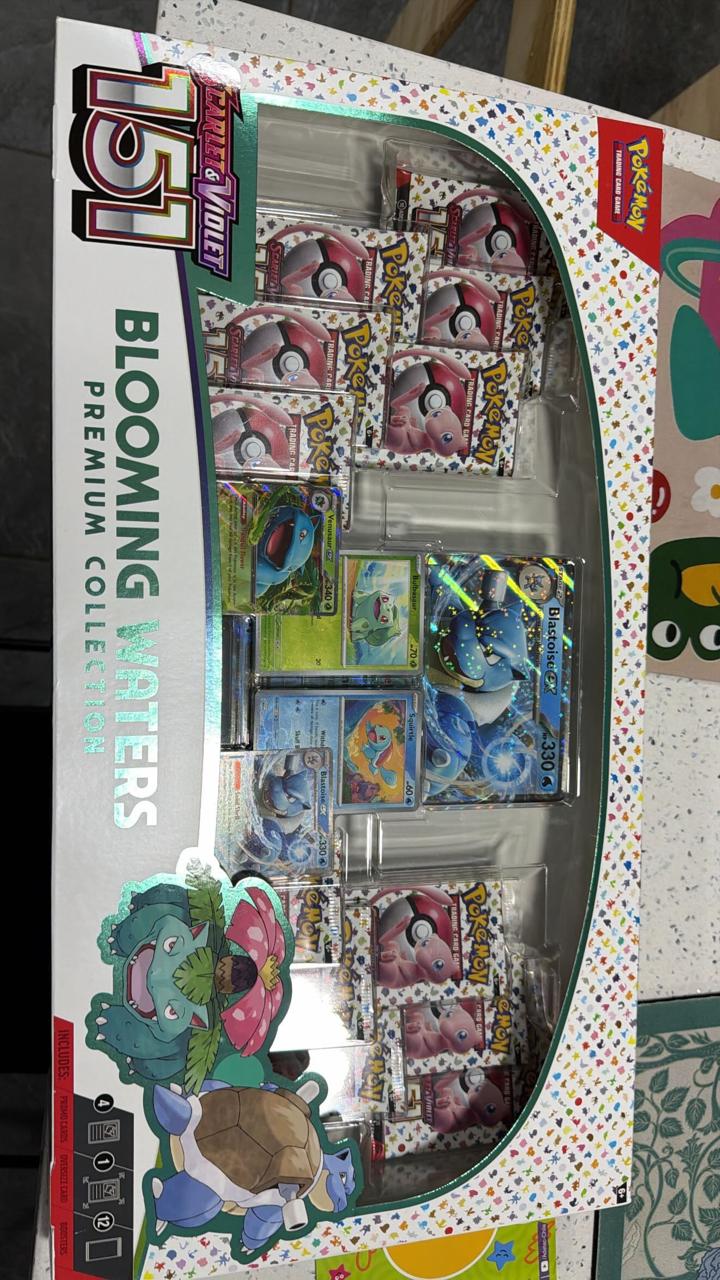MASTER SET POKEMON 151 + BLOMING WATERS SELLADA INGLES