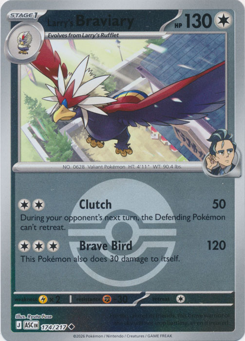 Larry's Braviary - 174/217 - (Ball Foil)