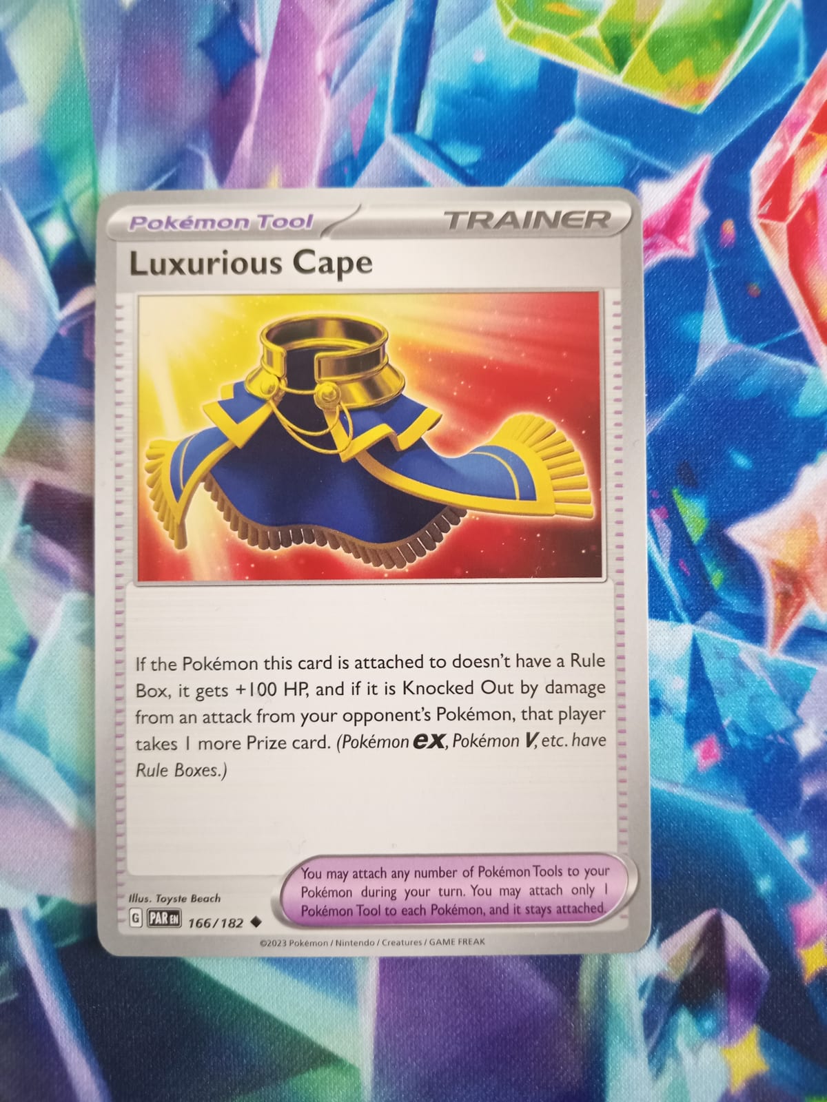 luxurious cape pokemon card - 265/182 - Paradox Rift - Hyper Rare - Gold Foil Pokemon Tool Luxurious Cape 265/182 - Pokemon