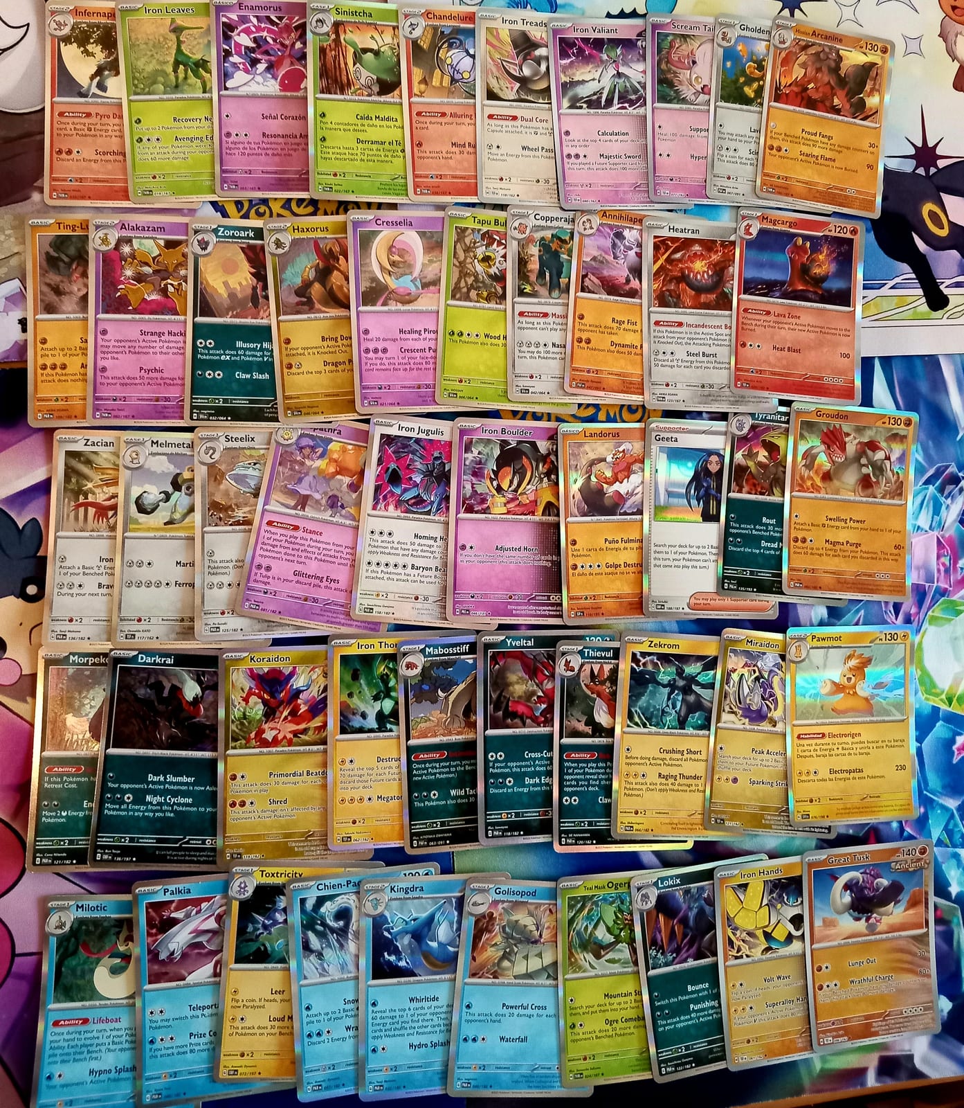 Pack lote 50 cartas hollow ediciones al azar español e ingles