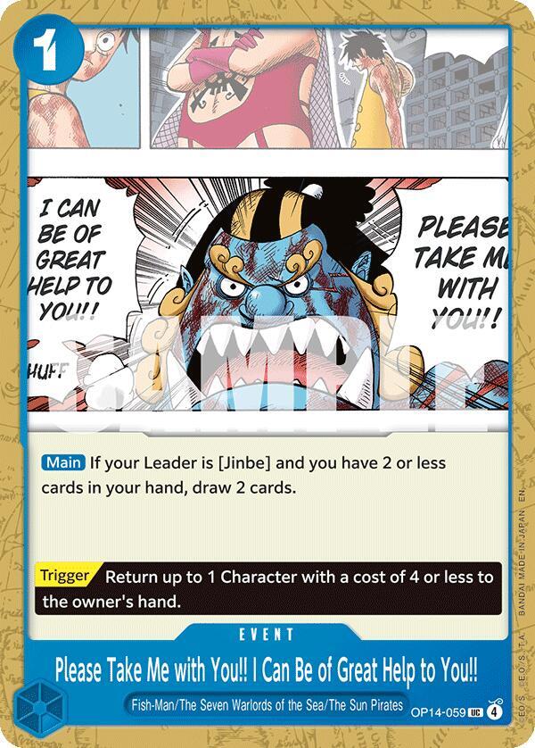 Please Take Me with You!! I Can Be of Great Help to You!! - The Azure Sea's Seven (OP14)