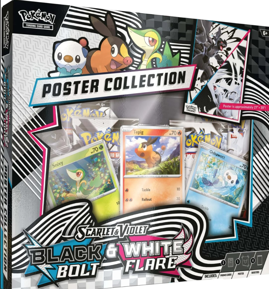 Poster Collection Pokemon TCG: Escarlata y Púrpura - Fulgor Negro y Llama Blanca