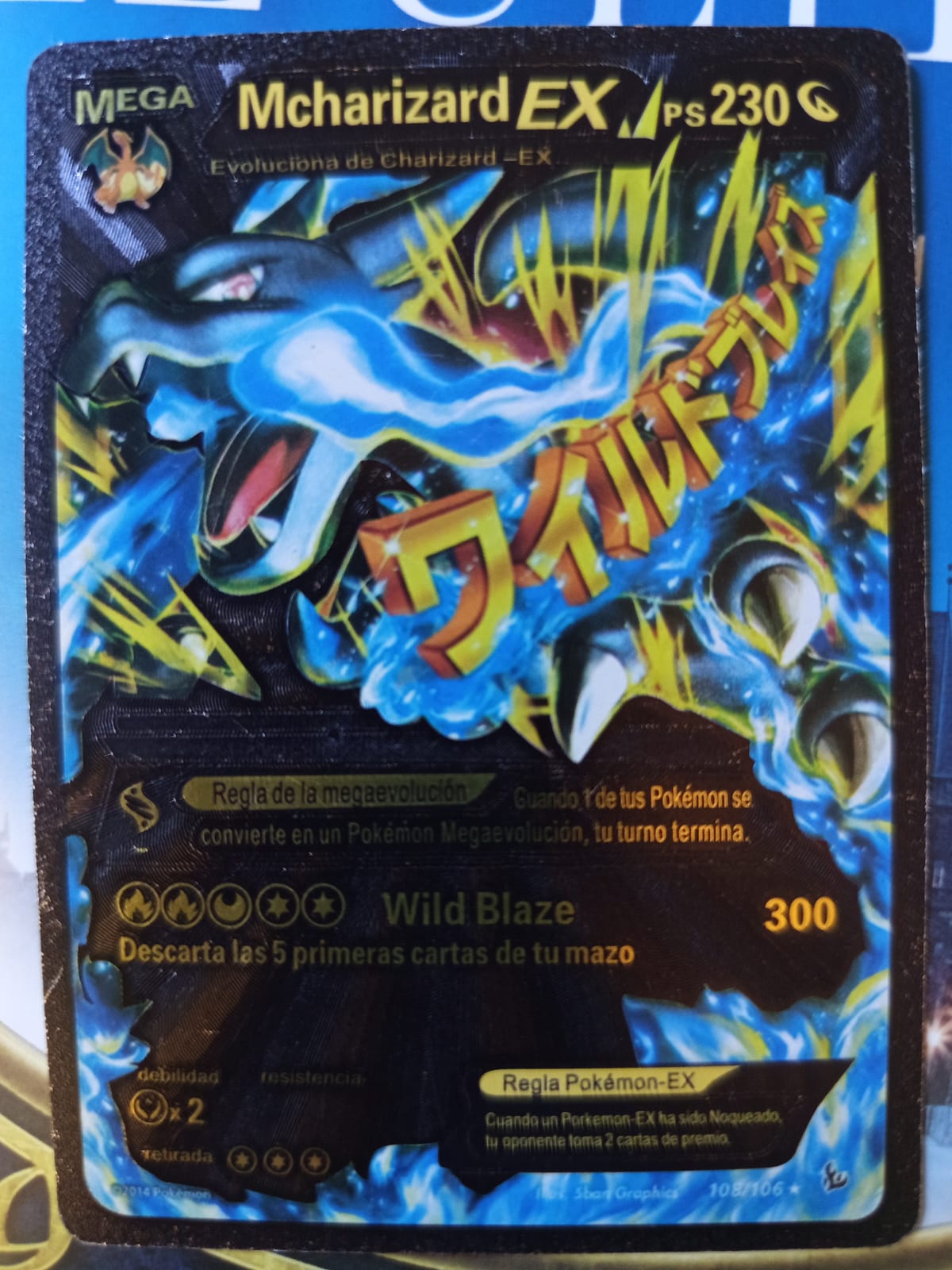 Carta Mega McharizardEX Ps 230