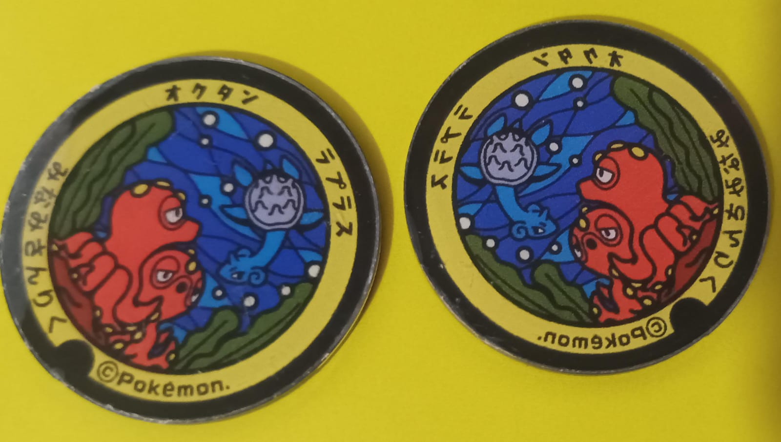 Octillery y Lapras - Marcador de habilidad acrílico