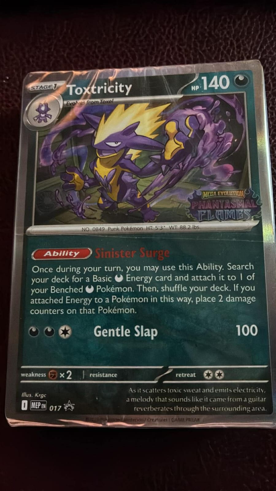 Toxtricity sealed Phantasmal Flames Stamped pre release